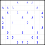 Судоку 9х9 #1771 легкий