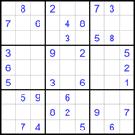 Судоку 9х9 #1772 легкий