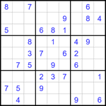 Судоку 9х9 #1774 легкий