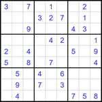 Судоку 9х9 #1776 легкий