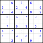 Судоку 9х9 #1777 легкий
