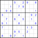 Судоку 9х9 #1778 легкий