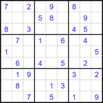 Судоку 9х9 #1779 легкий