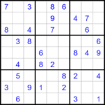 Судоку 9х9 #1782 легкий