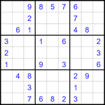 Судоку 9х9 #1784 легкий