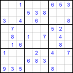 Судоку 9х9 #1786 легкий