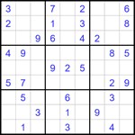 Судоку 9х9 #1787 легкий