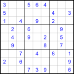 Судоку 9х9 #1790 легкий