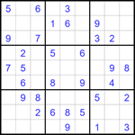 Судоку 9х9 #1800 легкий