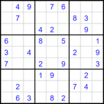 Судоку 9х9 #1801 легкий