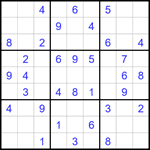 Судоку 9х9 #1802 легкий