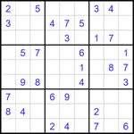 Судоку 9х9 #1803 легкий