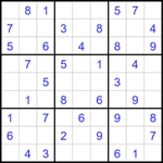 Судоку 9х9 #1805 легкий
