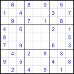 Судоку 9х9 #1807 легкий