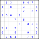 Судоку 9х9 #1808 легкий