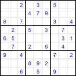 Судоку 9х9 #1809 легкий