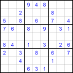 Судоку 9х9 #1811 легкий