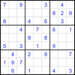Судоку 9х9 #1814 легкий