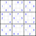Судоку 9х9 #1815 легкий
