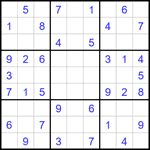 Судоку 9х9 #1819 легкий