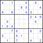 Судоку 9х9 #1733 средний