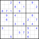 Судоку 9х9 #1734 средний