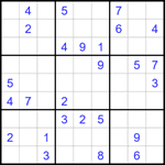 Судоку 9х9 #1738 средний