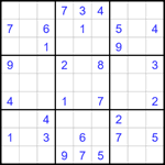 Судоку 9х9 #1739 средний