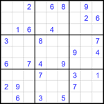 Судоку 9х9 #1741 средний