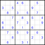 Судоку 9х9 #1742 средний