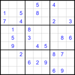 Судоку 9х9 #1743 средний
