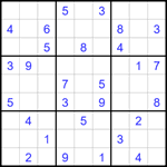 Судоку 9х9 #1745 средний