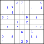 Судоку 9х9 #1748 средний