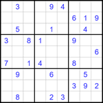 Судоку 9х9 #1749 средний