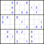 Судоку 9х9 #1751 средний