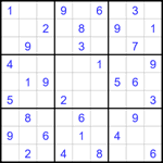 Судоку 9х9 #1752 средний