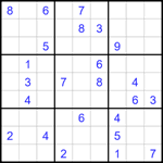 Судоку 9х9 #1767 средний