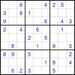 Судоку 9х9 #1769 средний