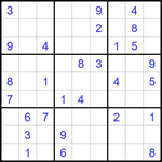 Судоку 9х9 #1770 средний