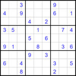Судоку 9х9 #1771 средний