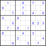 Судоку 9х9 #1776 средний