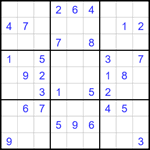 Судоку 9х9 #1778 средний