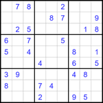 Судоку 9х9 #1782 средний