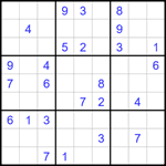 Судоку 9х9 #1784 средний