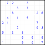 Судоку 9х9 #1785 средний