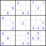 Судоку 9х9 #1786 средний