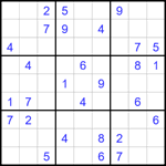 Судоку 9х9 #1787 средний