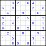 Судоку 9х9 #1788 средний