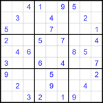 Судоку 9х9 #1789 средний