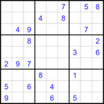 Судоку 9х9 #1737 трудный